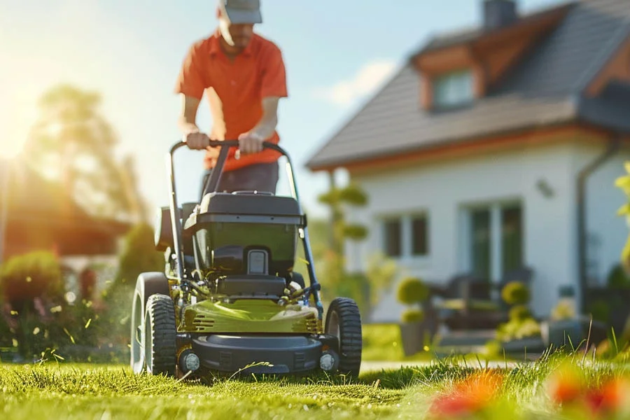 best battery operated push mower